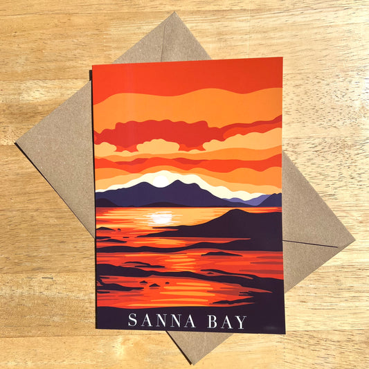 Sanna Bay Sunset Card